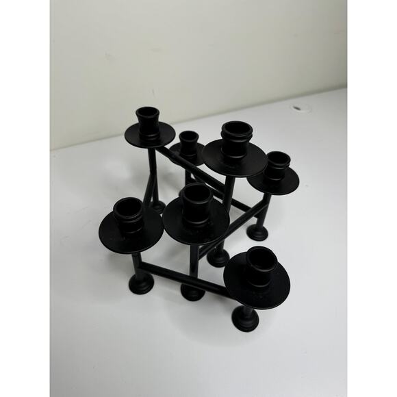 Vintage Articulating Metal 7 Candle Holder, Table Centerpiece Candelabra - Picture 8 of 8